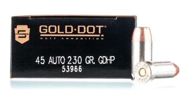 Speer Gold Dot 45 ACP JHP Ammo